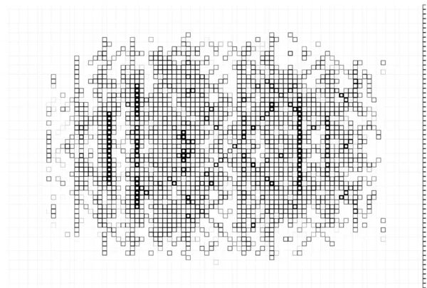 Creatieve Abstracte Flyer Behang Met Zwart Wit Pixels — Stockvector