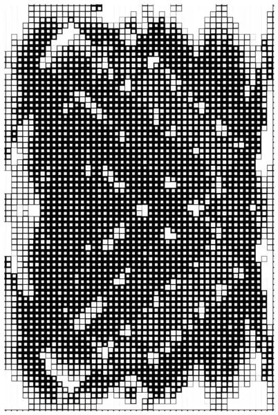Kreativer Und Abstrakter Flyer Tapete Mit Schwarz Weißen Pixeln — Stockvektor