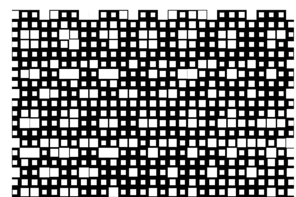 Abstrakcyjne Tło Czarno Białymi Kwadratami Pikselami — Wektor stockowy