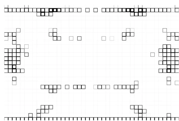 Abstracte Achtergrond Met Zwart Witte Vierkanten Pixels — Stockvector