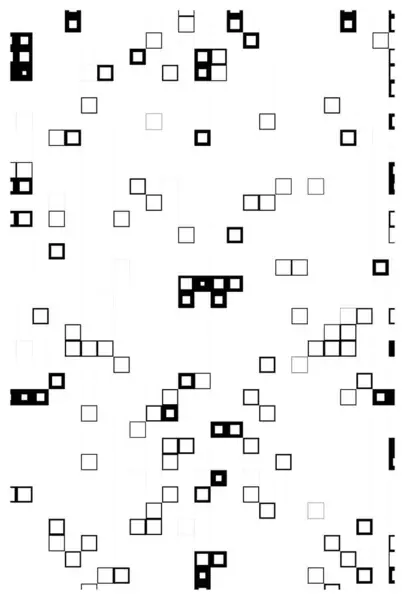 Quadrados Pixels Preto Branco Resumo Contexto — Vetor de Stock