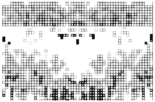 Черно Белые Квадраты Пиксели Абстрактный Фон — стоковый вектор