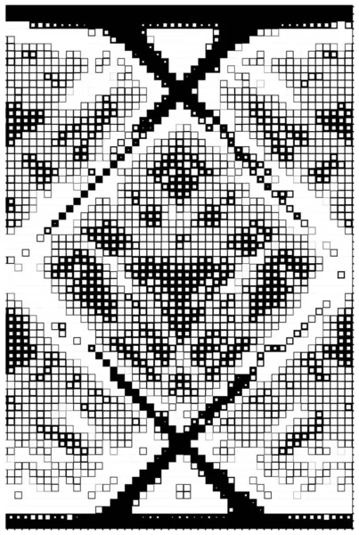 Черно Белый Геометрический Узор Векторная Иллюстрация Абстрактный Фон — стоковый вектор