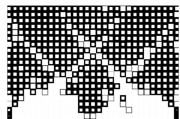 Zwart Wit Geometrisch Patroon Vectorillustratie Abstracte Achtergrond — Stockvector