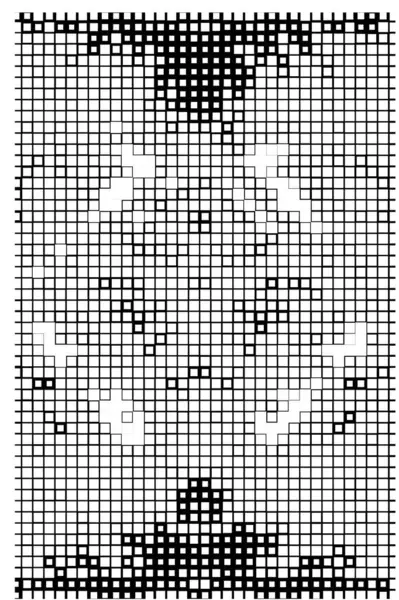 黒と白の幾何学模様 ベクトルイラスト 抽象的な背景 — ストックベクタ