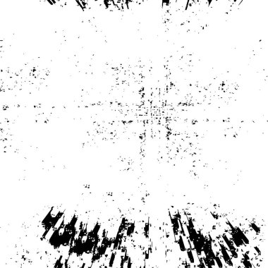 Çizik ve çiziklerle dolu siyah beyaz bir arka plan. Soyut vektör illüstrasyonu.