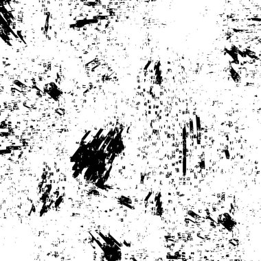 Çizik ve çiziklerle dolu siyah beyaz bir arka plan. Soyut vektör illüstrasyonu.