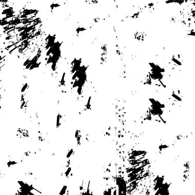 Çizik ve çiziklerle dolu siyah beyaz bir arka plan. Soyut vektör illüstrasyonu.