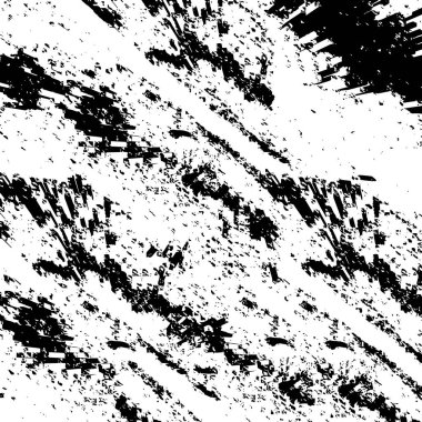 Çizik ve çiziklerle dolu siyah beyaz bir arka plan. Soyut vektör illüstrasyonu.