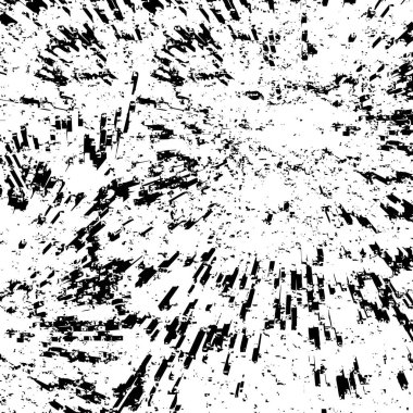 Çizik ve çiziklerle dolu siyah beyaz bir arka plan. Soyut vektör illüstrasyonu.