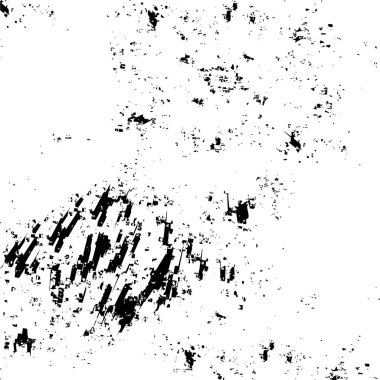 Çizik ve çiziklerle dolu siyah beyaz bir arka plan. Soyut vektör illüstrasyonu.