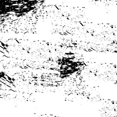 Siyah beyaz, grunge desenli soyut bir arka plan. vektör illüstrasyonu.  