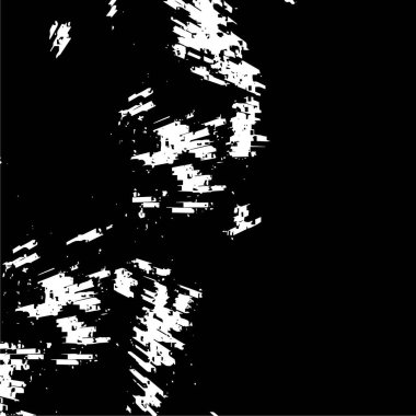 Siyah beyaz, grunge desenli soyut bir arka plan. vektör illüstrasyonu.  