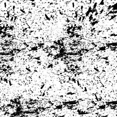 Siyah beyaz desenli, noktalı, lekeli ve çizikli sıkıntılı bir arkaplan.