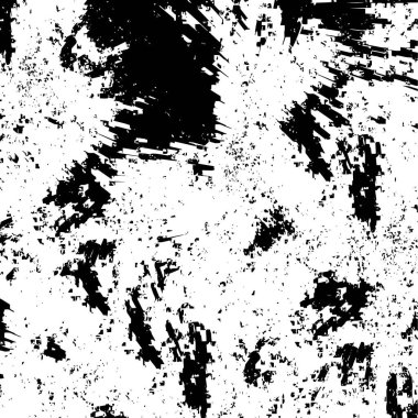 Siyah beyaz desenli, noktalı, lekeli ve çizikli sıkıntılı bir arkaplan.