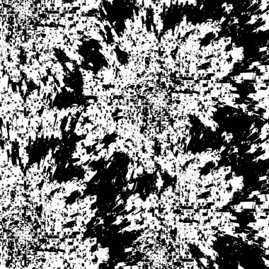 Çizik ve çiziklerle dolu siyah beyaz bir arka plan. Soyut vektör illüstrasyonu.