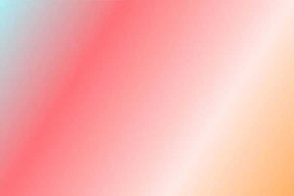 Colorful Gradient Background Cyan Coral Rose Quartz Orange — Stock Vector