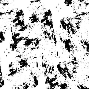 Çizik ve çiziklerle dolu siyah beyaz bir arka plan. Soyut vektör illüstrasyonu.