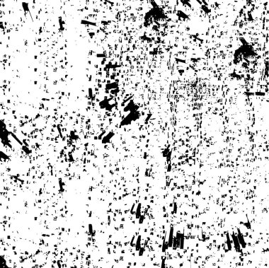 Çizik ve çiziklerle dolu siyah beyaz bir arka plan. Soyut vektör illüstrasyonu.