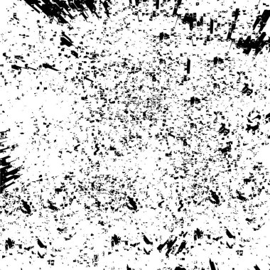 Siyah dokuda sıkıntılı bir arka plan. Çizik ve çiziklerle dolu bir sıkıntı. soyut vektör illüstrasyonu.