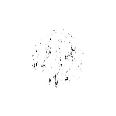 Beyaz arkaplanda soyut siyah boya lekesi