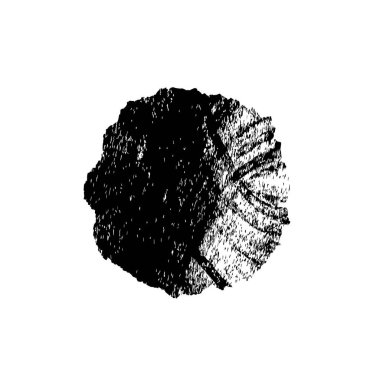 grunge vektör el siyah fırça darbeleri çizdi