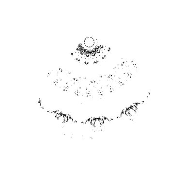 Yıldızlarla izole edilmiş. vektör arkaplanı.