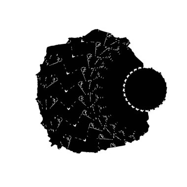 Covid 19 virüs parçacıkları ve virüs tasarımının harita işaretleyici simgesi. düz vektör illüstrasyonu.