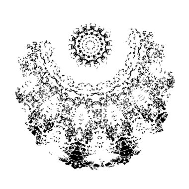 Çiçek süslemesinin vektör çizimi