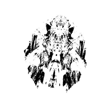 soyut grunge siyah fırça darbeleri beyaz arkaplan vektörü izole