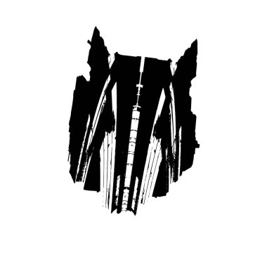 soyut fırça darbesi, vektör sanat çizimi