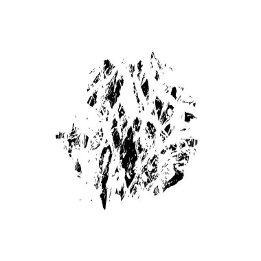 Fırça darbesi. Siyah beyaz arka plan. El boyalı vektör çizimi.