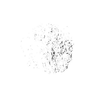 Beyaz arka planda siyah nokta. grunge soyut el boyaması ögesi 