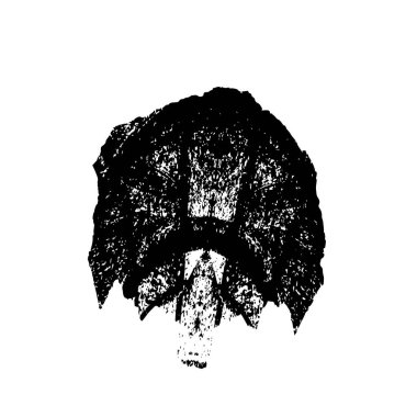 siyah ve beyaz soyut geometrik şekil. tasarım elemanı. vektör illüstrasyonu 