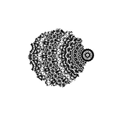 siyah ve beyaz soyut geometrik şekil. tasarım elemanı. vektör illüstrasyonu 
