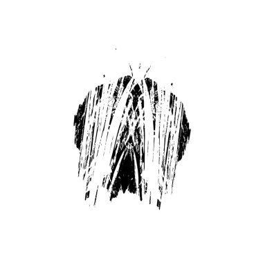 siyah ve beyaz soyut geometrik şekil. tasarım elemanı. vektör illüstrasyonu 