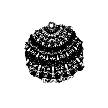 siyah ve beyaz soyut geometrik şekil. tasarım elemanı. vektör illüstrasyonu 