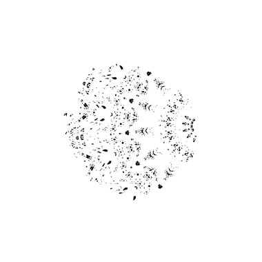 siyah ve beyaz soyut geometrik şekil. tasarım elemanı. vektör illüstrasyonu 