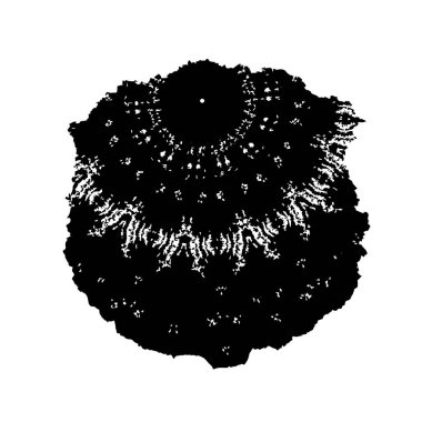 siyah ve beyaz soyut geometrik şekil. tasarım elemanı. vektör illüstrasyonu 