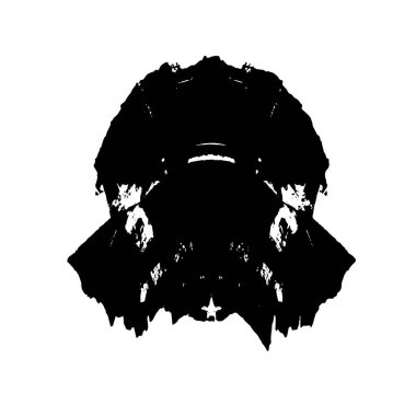 siyah ve beyaz soyut geometrik şekil. tasarım elemanı. vektör illüstrasyonu 