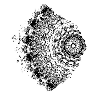 siyah ve beyaz soyut geometrik şekil. tasarım elemanı. vektör illüstrasyonu 