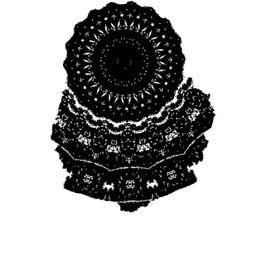 siyah ve beyaz soyut geometrik şekil. tasarım elemanı. vektör illüstrasyonu 