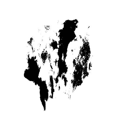 Beyaz arka planda siyah nokta. grunge soyut el boyaması ögesi 