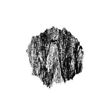 Beyaz arka planda siyah nokta. grunge soyut el boyaması ögesi 