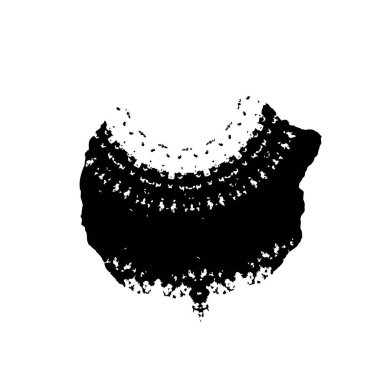  beyaz arkaplanda mürekkep fırçası darbesi