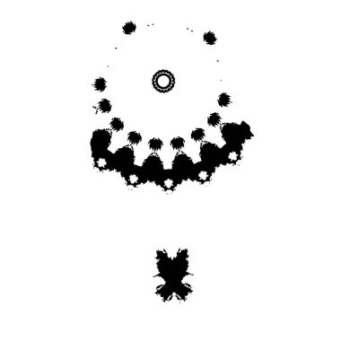  beyaz arkaplanda mürekkep fırçası darbesi