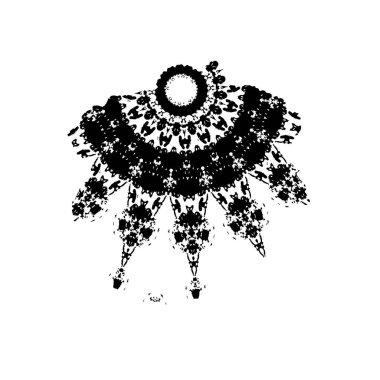  beyaz arkaplanda mürekkep fırçası darbesi