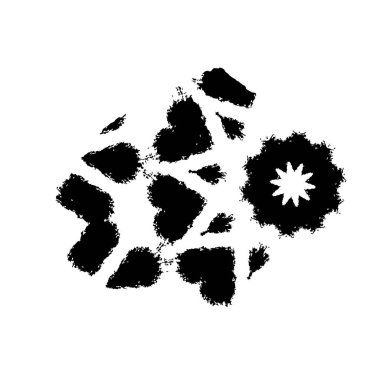  beyaz arkaplanda mürekkep fırçası darbesi