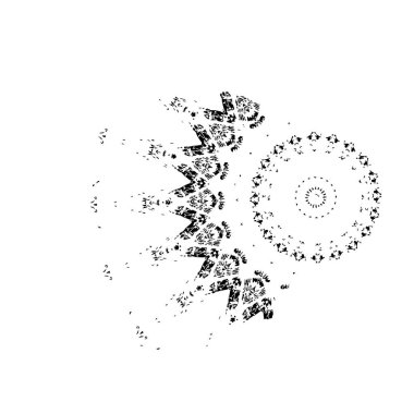  beyaz arkaplanda mürekkep fırçası darbesi