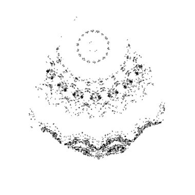  beyaz arkaplanda mürekkep fırçası darbesi